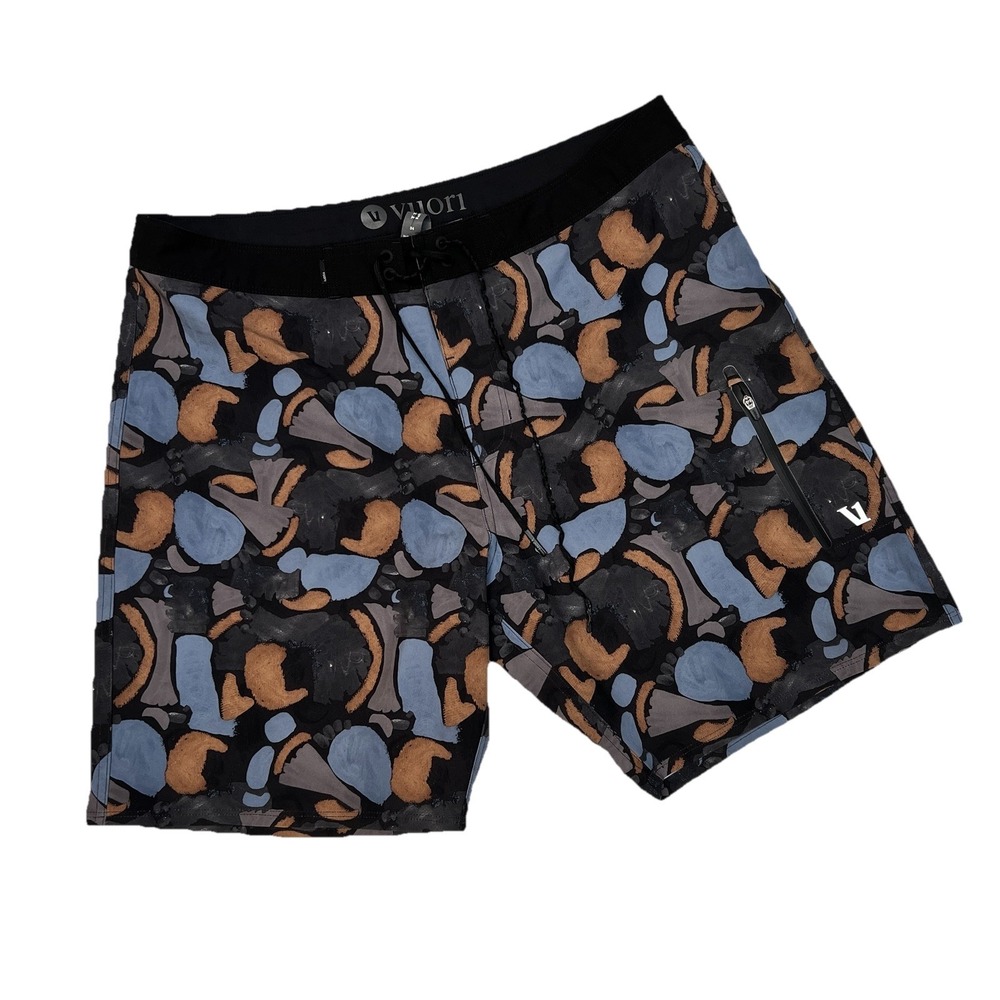 Vuori Mens 34 V383 Infinity Board Shorts Cloud Abstract Beach Swim Print